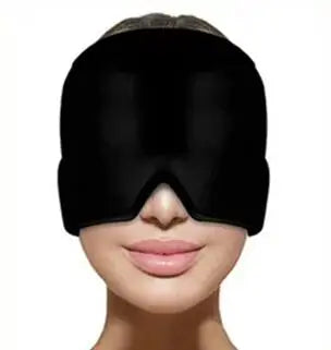 Gel Cold Hot Head Ice Cap Black and Pink Head Wrap Face Mask Head Massage Sleep Eye Mask Health Care Tool