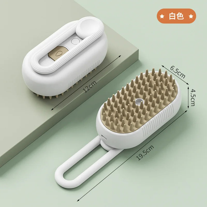 Cat Hair Brush Dog Hair Brush Electric Pet Cleaning Brush Steam Spray Brush Massage Hair Removal Comb Anti Flying Brush